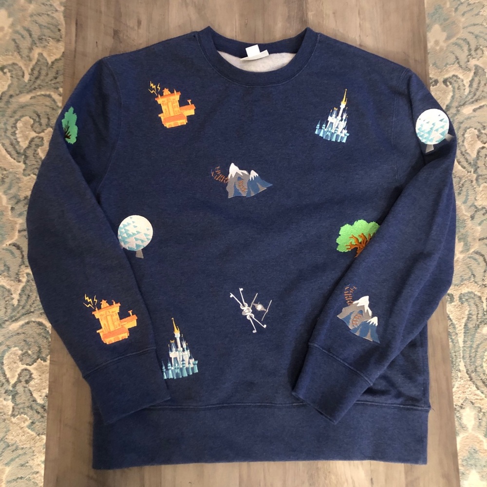 Disney Parks Embroidered Icon Sweatshirt